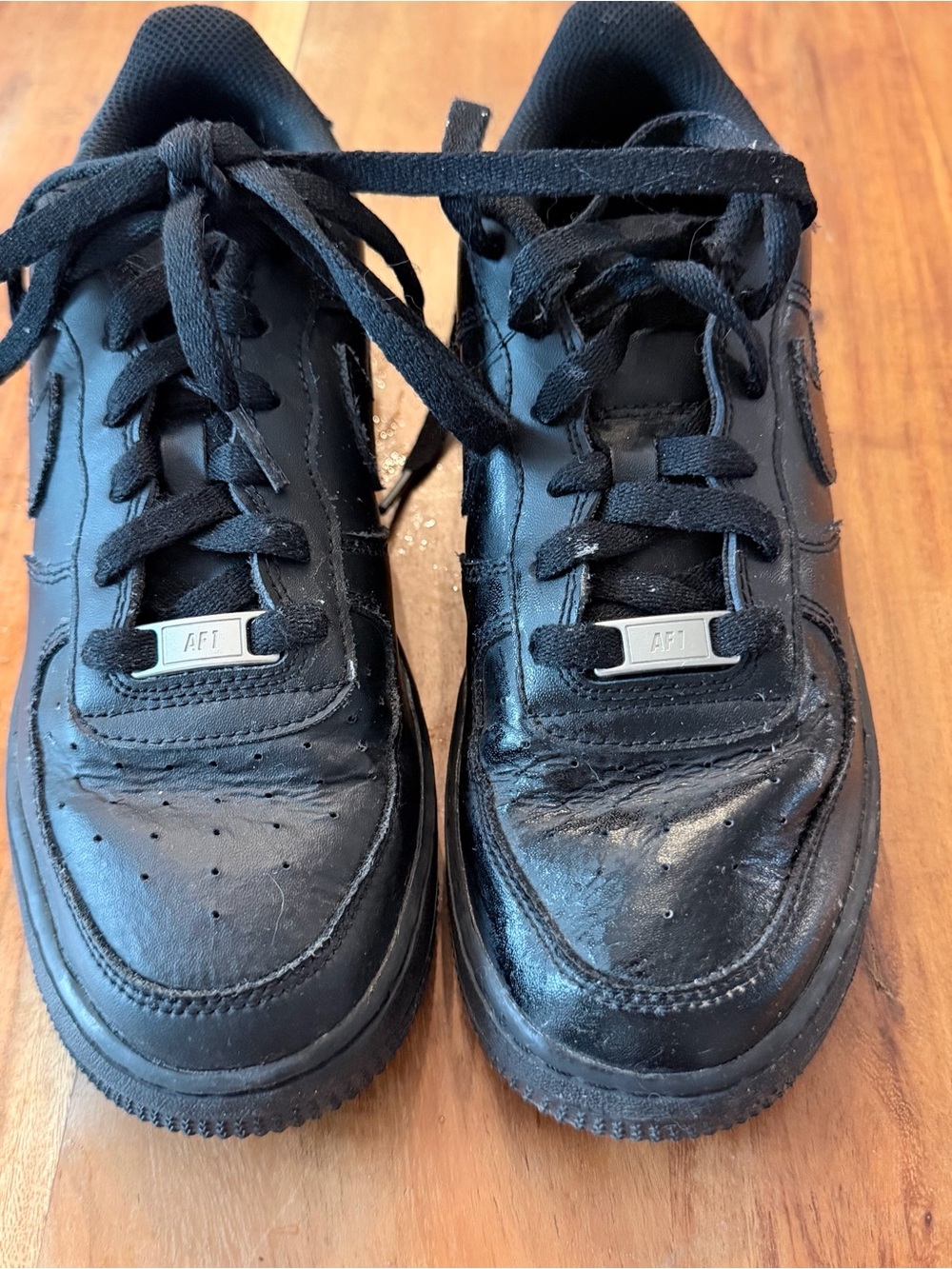 Nike Air Force 1 ’07 Triple Black – Youth Size 6Y – Good Used Condition